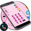 Theme Dialer Ribbon Black Pink 150