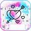 Watercolor Love Arrow Keyboard