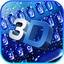 Blue 3d Water Drop Keyboard Th 1.0