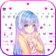 Pretty Anime Girl Keyboard Bac 8.7.1_0619