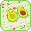 Cute Avocado Love Keyboard Bac 7.2.0_0323