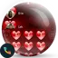 Theme Dialer Love Red Heart 150