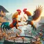 Farm Rooster Fighting Chicks 1 3.12.1